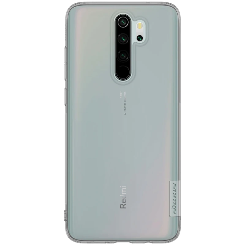 Серый Прозрачный чехол для xiaomi redmi note 8 pro NILLKIN Nature TPU Прозрачная мягкая задняя крышка redmi note 8 pro Чехол в подарок держатель для телефона - Цвет: Серый