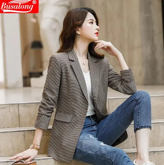 Весна 20200 повседневные пальто официальная куртка для интервью Женский