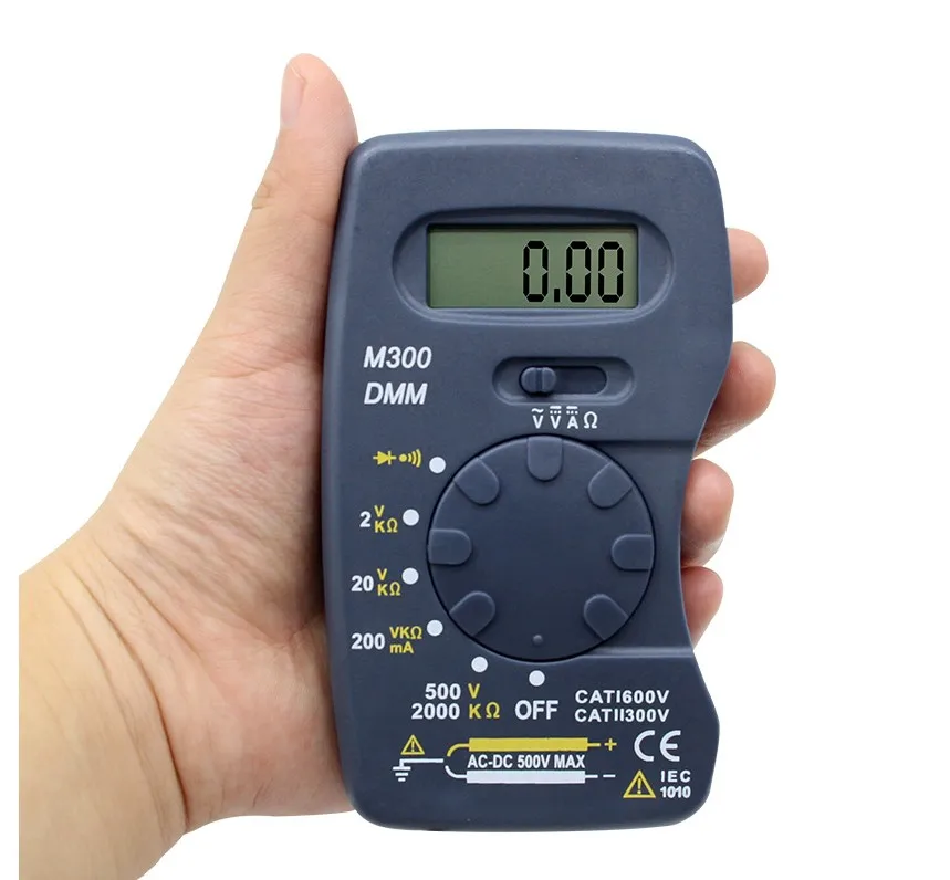 Карманный цифровой мультиметр амперметр Вольтметр постоянного/стандартного