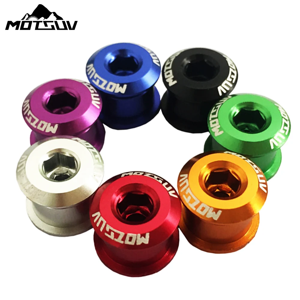 

5Pcs Bicycle Chainwheel Bolts 7075 T6 Aluminum Alloy CNC MTB Road Bike Chainring Screws for Parts Crankset Bicycle Part