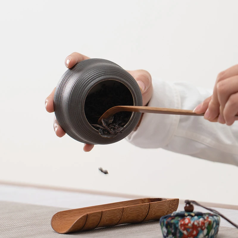 TANGPIN керамические чайные добавки черные винтажные канистры китайские кунг-фу