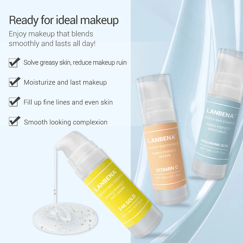 15 мл основа для макияжа грунтовка лица Сыворотка сокращения пор увлажняющий