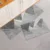 Кухонный напольный коврик, серый треугольный коврик с геометрическим рисунком для входной двери, напольный коврик для ванной, противоскользящий длинный коврик для гостиной - изображение