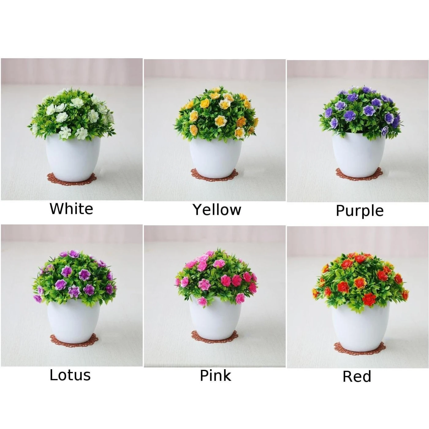 Home Simulation Bonsai Artificial Potted Flower Plant Garden Decorations Floral | Дом и сад