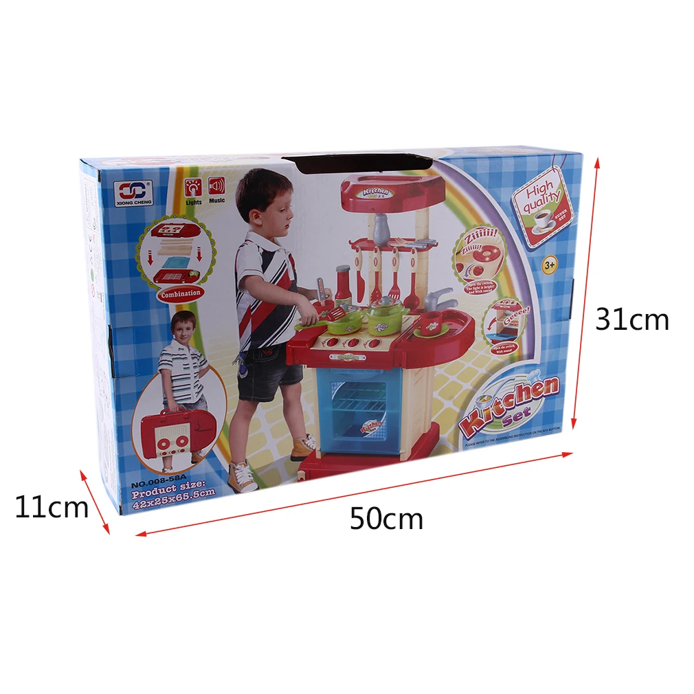 Детские большие кухонные игрушки для готовки ролевых игр модель детского стола