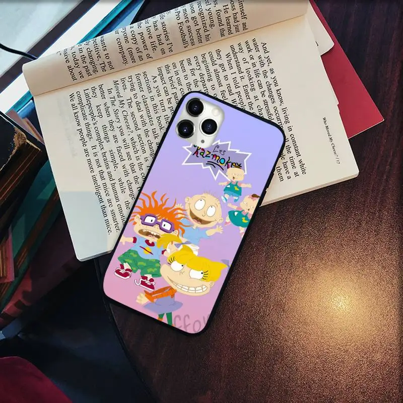 

Cartoon Rugrat funny cute baby Phone Case for iPhone 11 12 pro XS MAX 8 7 6 6S Plus X 5S SE 2020 XR Soft silicone Cover Funda