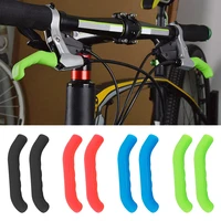 2pcs silicone bicycle lever grips protectors cover sleeve mountain bike handle bar grip wrap bicycle brake lever non slip
