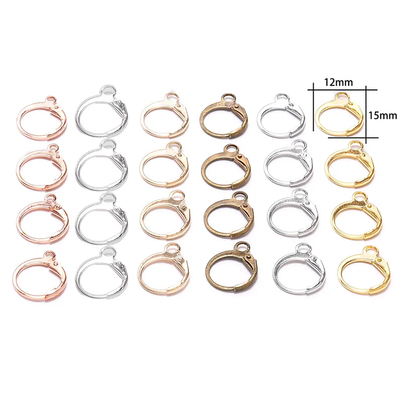 

20pcs/set Color French Earring Hook Earwire Earrings Fitting Ear Setting Base For DIY Jewelry Making Accessories