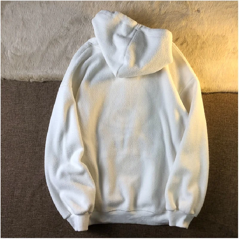 

ZOGAA Velvet Thick Woolen Hoodie Women Autumn Winter Warm Sweatshirt Embroidery Bear Vintage Coat Loose Oversized Hoodies Girls