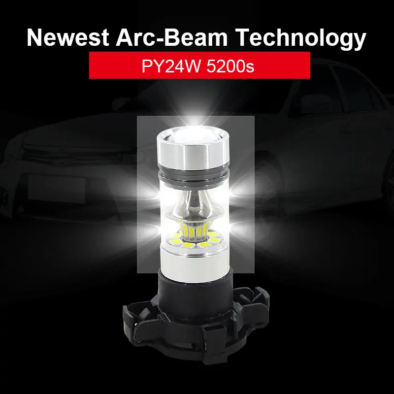 2 x PY24W белая янтарно желтая светодиодный ная лампа Передние поворотники для Range