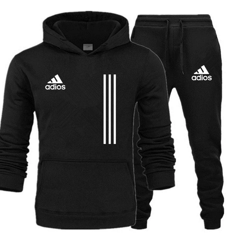

Men's Sets Hoodies+Pants Spring and Autumn Hooded Sweatshirt Sweatpants Fashion Men Set Hoodie Pant Hip Hop Pullover Hoody