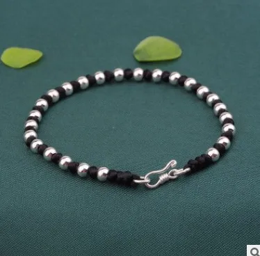 

New Arrival 925 Silverb Bracelets For Women 4mm Silver Ball Bracelet Gift For Girl