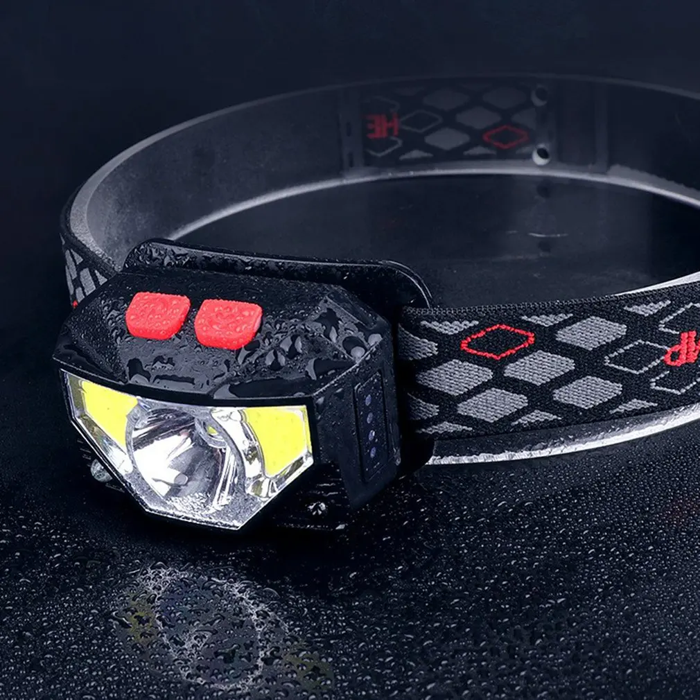 

Powerful LED Headlight Sensor Head Light USB Rechargeable Headlamp Head Torch Waterproof for Camping Hiking