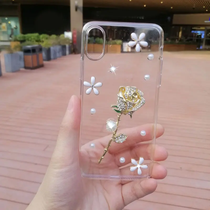 

For Samsung Galaxy A41 Case Fashion Luxury Diamond High Quality Transparent PC Back Cover For Samsung A41 SM-A415F Case 6.1 inch