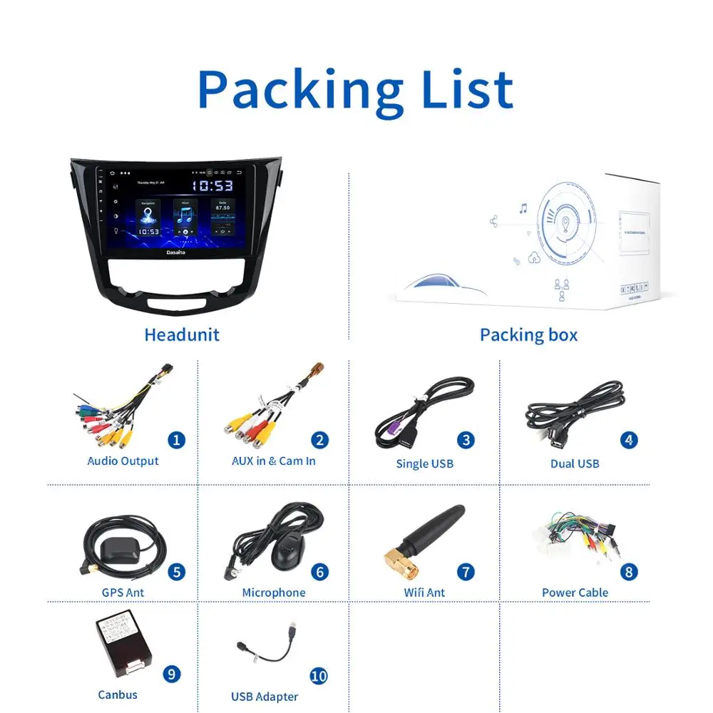 

for Nissan X-Trail T32 Qashqai j11 j10 GPS 2014 2015 2016 2017 2018 2019 2020 Radio DSP Android 10.0 Unit Stereo Car Multimedia