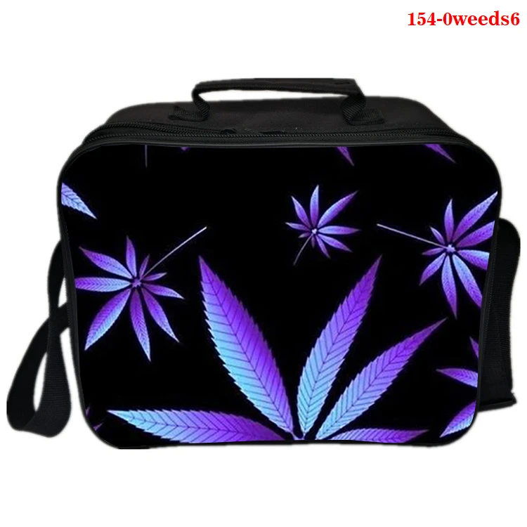 

Printing weed marijuana cannabis womenKids Lunch Bag for Children Lunch Box Student Food Pouch Boys Messenger Bag harajuku bags