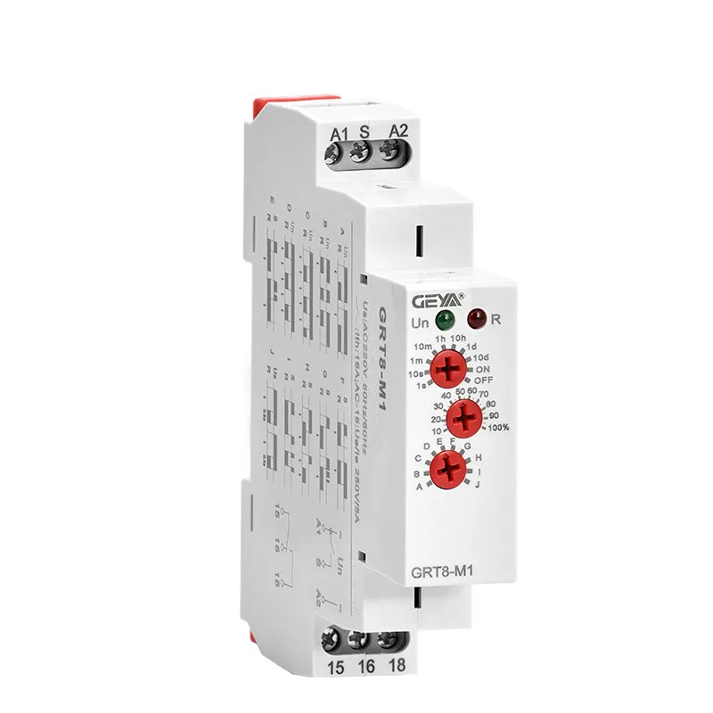 Multi Function Time Relay 16A Din Rail Type 10 Adjustable Timer 12V-240V AC DC | Relays