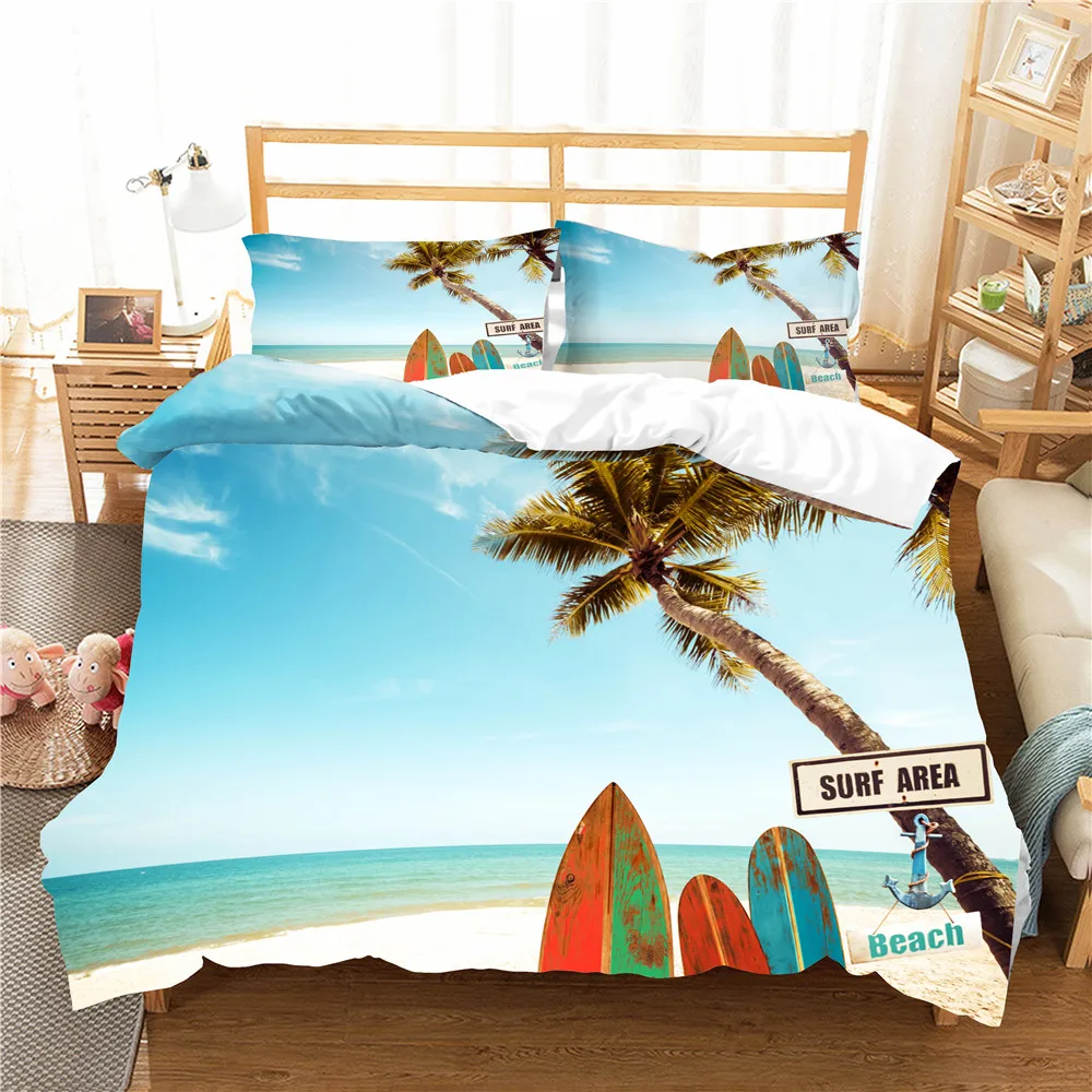 

Постельное одеяло, одежда для спальни, пляжный пододеяльник с принтом, постельное белье, покрывало с наволочкой, двуспальное постельное бел...
