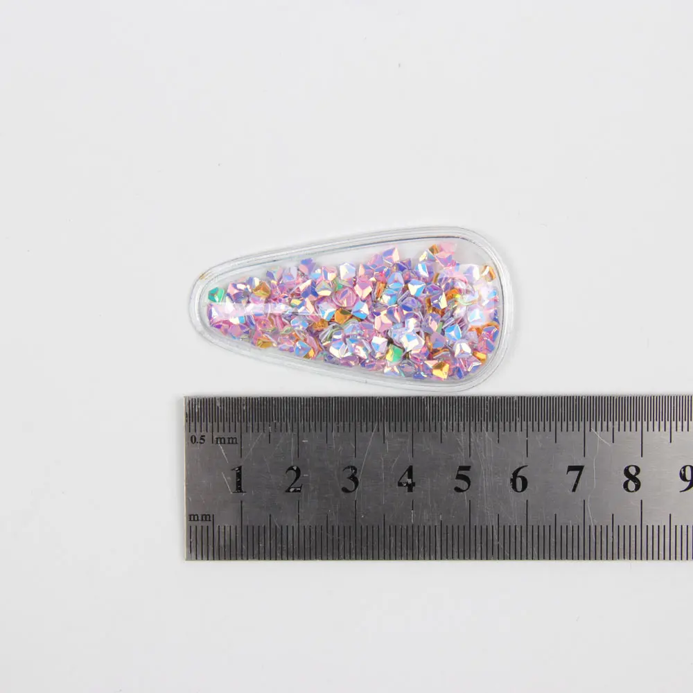 IBOWS 5 шт. прозрачные аппликации с Красочные Блестки Жемчуг Сердце Звезда для DIY