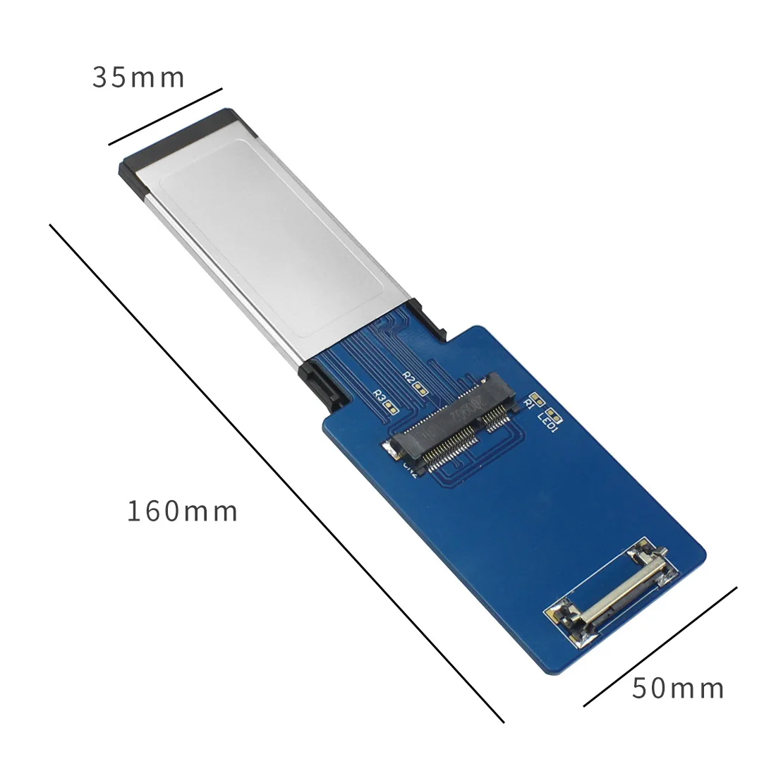xt xinte expresscard express card 34 мм для mini pciem 2 e keyдля nvme m 2 адапт