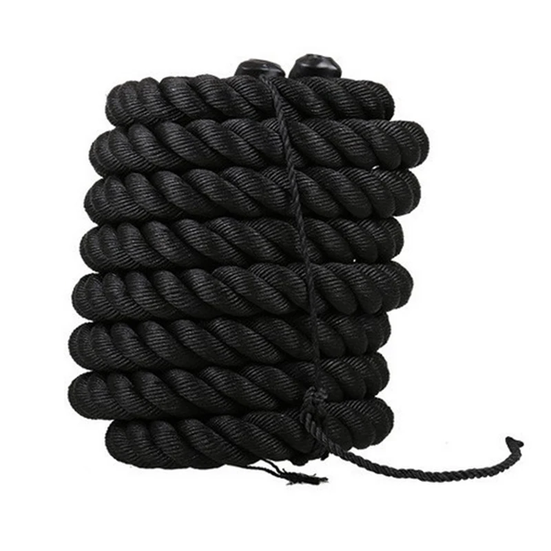 1200x5cm Strong-Toyers/12 M/15 M Тяжелая черная волнистая веревка для тренировки физической силы тела Спортивная Фитнес-Тренировка HWC - Цвет: 1200x5cm