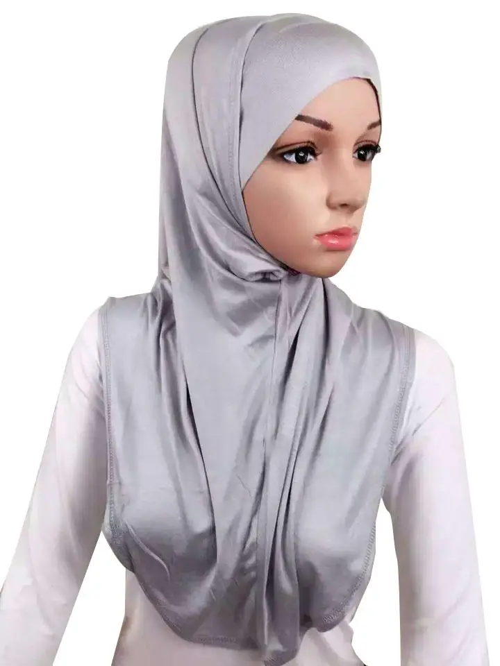 2 шт. мусульманский женский платок на голову тюрбан шапка длинный шарф шаль