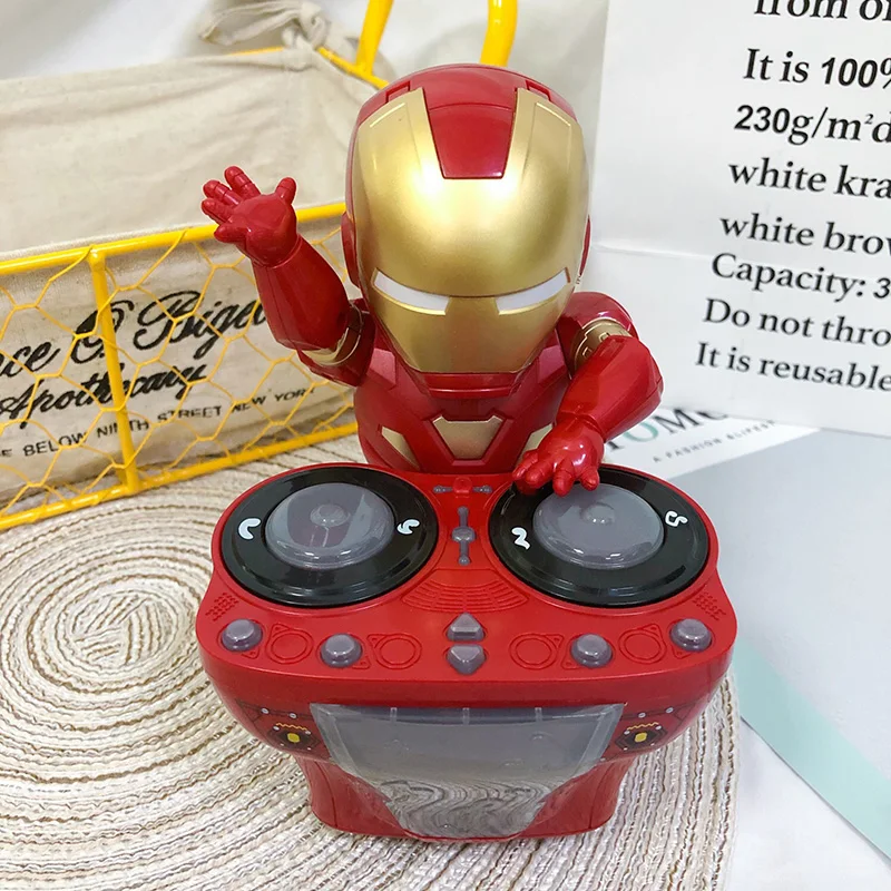 Будет ходить Новая игрушка DJ Железный человек Дети Электрический dj рок робот