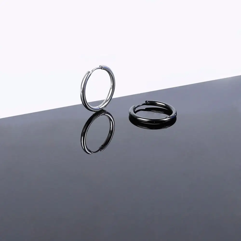 Серьги кольца мужские из нержавеющей стали для пирсинга в стиле панк рок