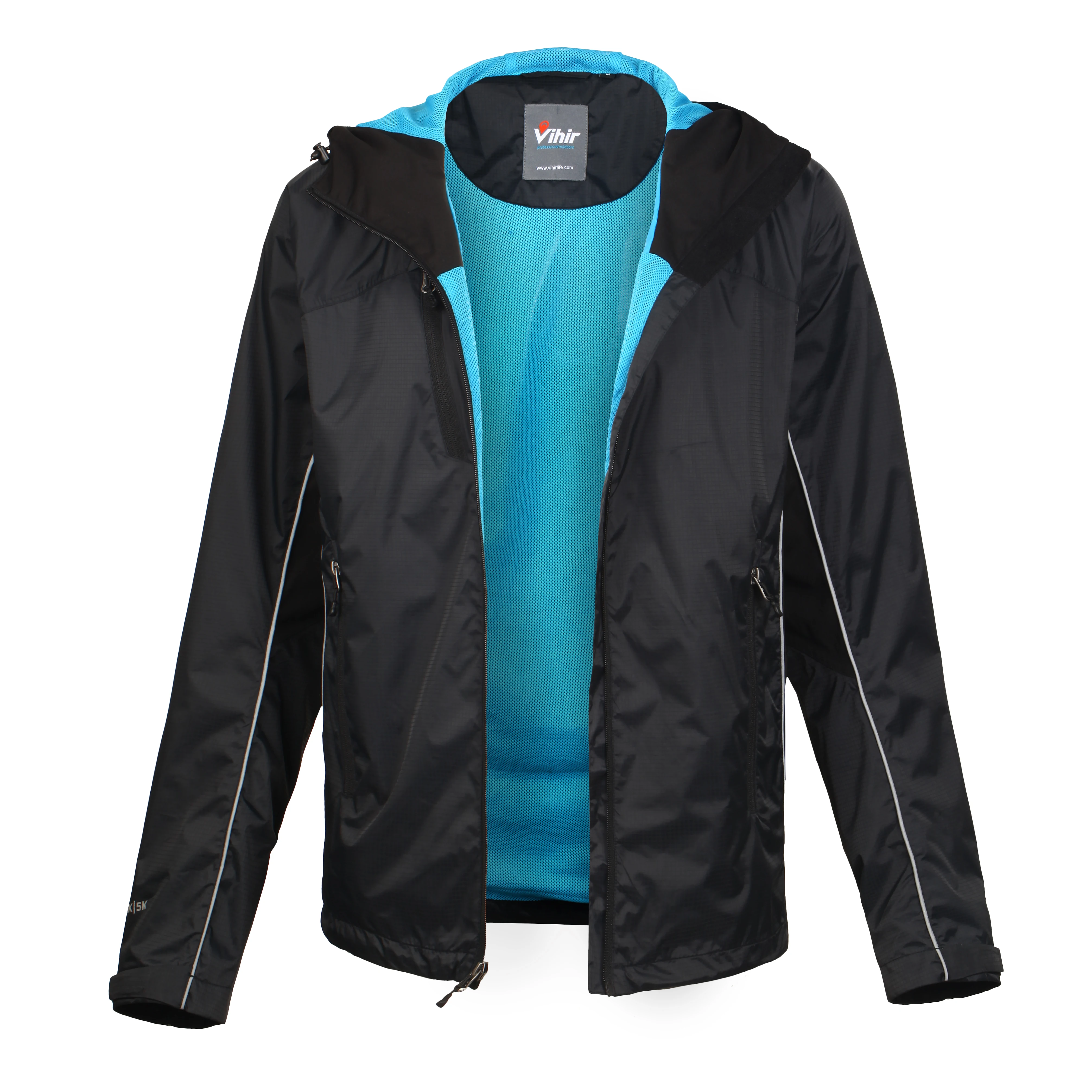 Легкая водонепроницаемая ветровка с капюшоном viформате дождевик куртка для