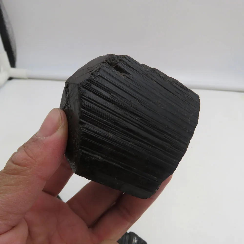 

220~240g AAA 100% Natural Raw Black Tourmaline Gemstone Specimen Rock Reiki Chakra Reiki Healing Metaphysical Pocket Stone