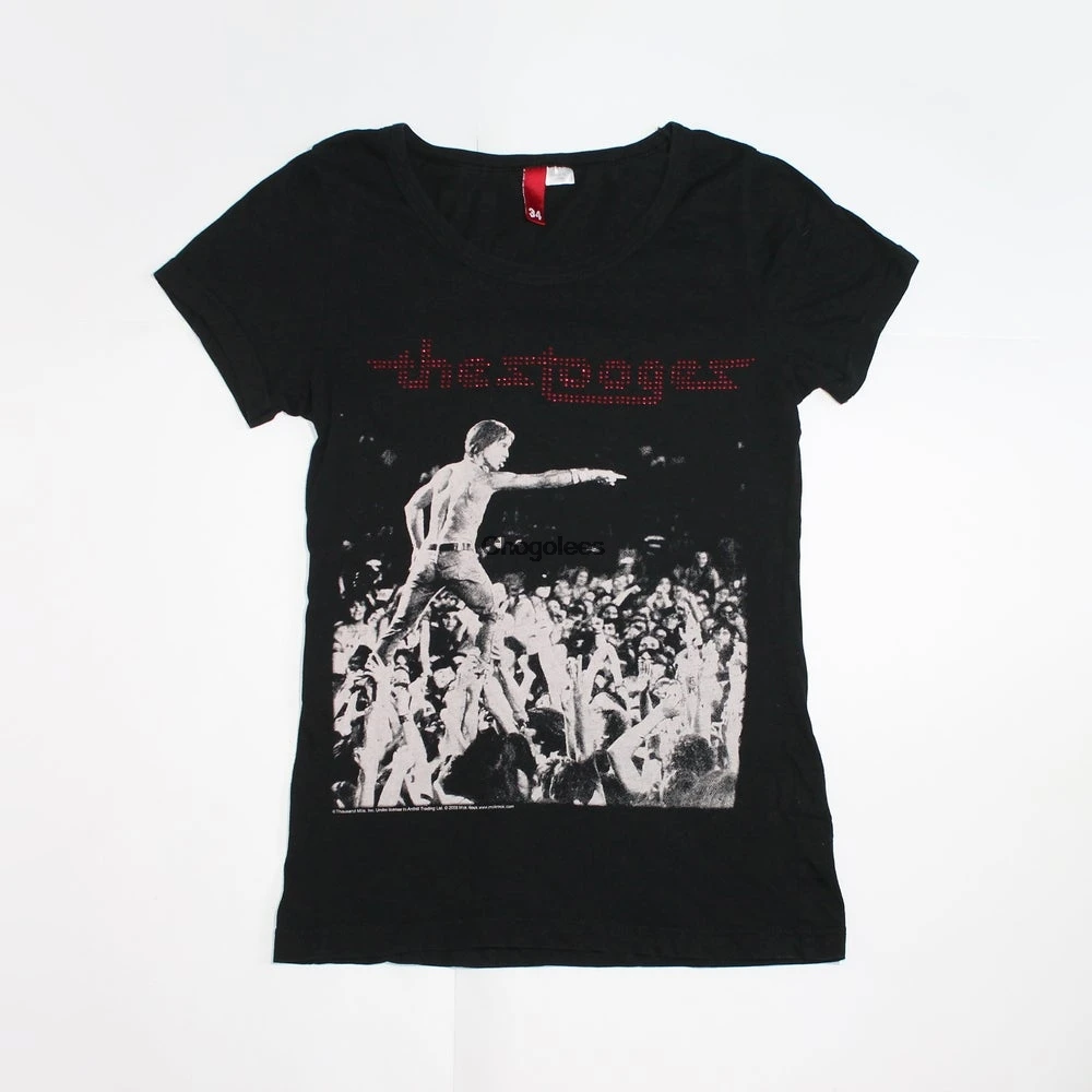 Женская рубашка The Stooges американская рок группы Proto панк гараж размер EU34 US2