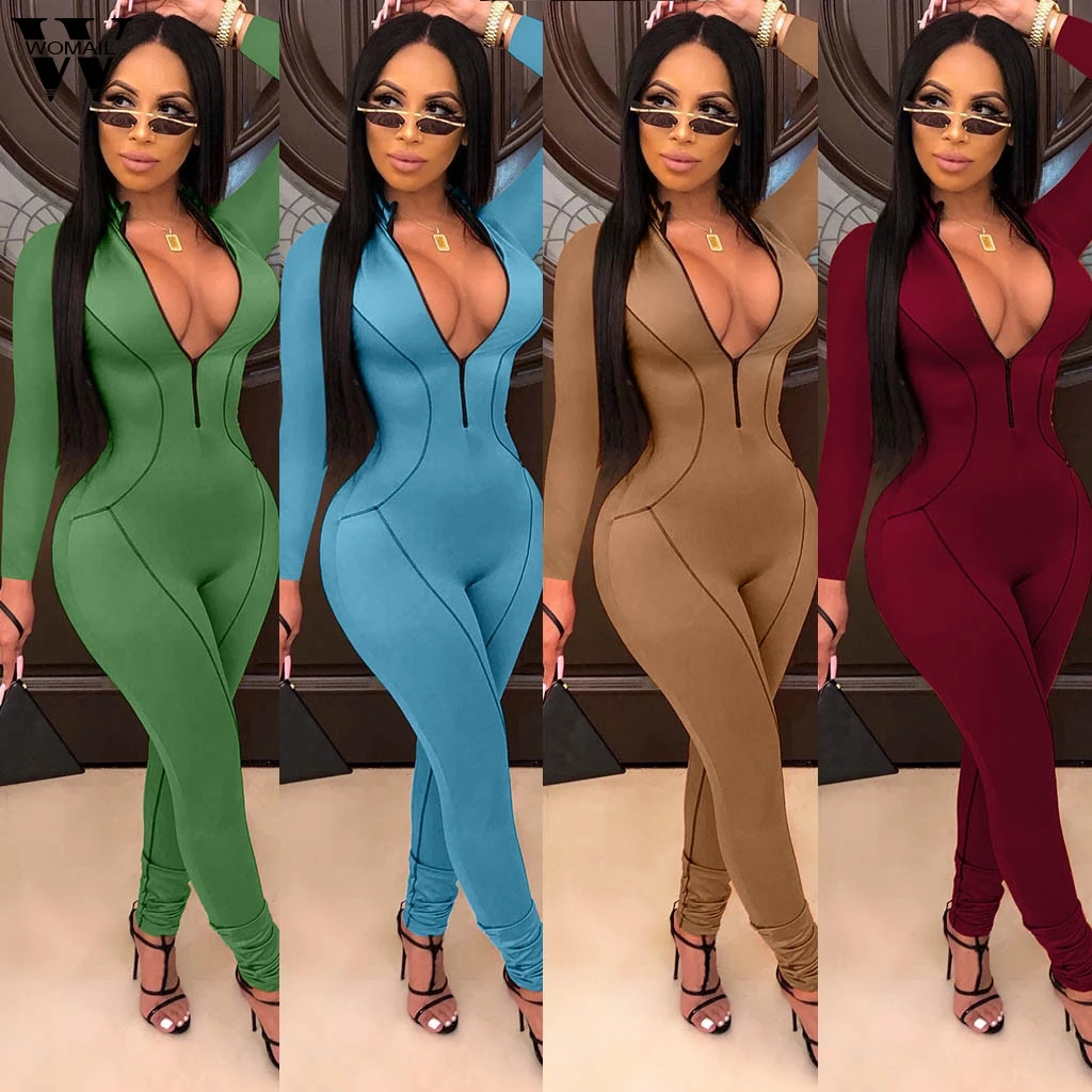 Женские комбинезоны Womail сексуальный комбинезон для фитнеса повседневные