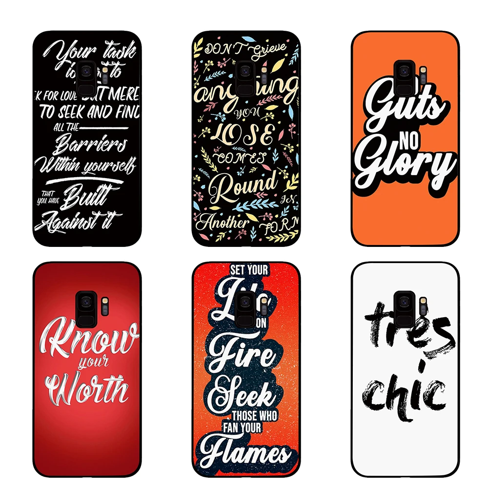 Quote Mixed Media For Samsung Galaxy A6 A8 Plus A7 A9 2018 A5 2017 18 J530 J7 J8 | Мобильные телефоны и аксессуары
