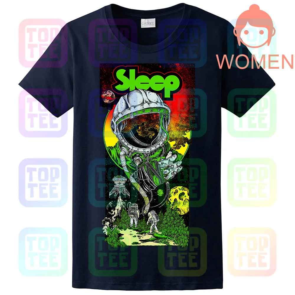 Футболка для сна Stoner Doom Metal Orange Goblin Electric Wizard Graphic Band Tee - Цвет: WOMEN-NAVY