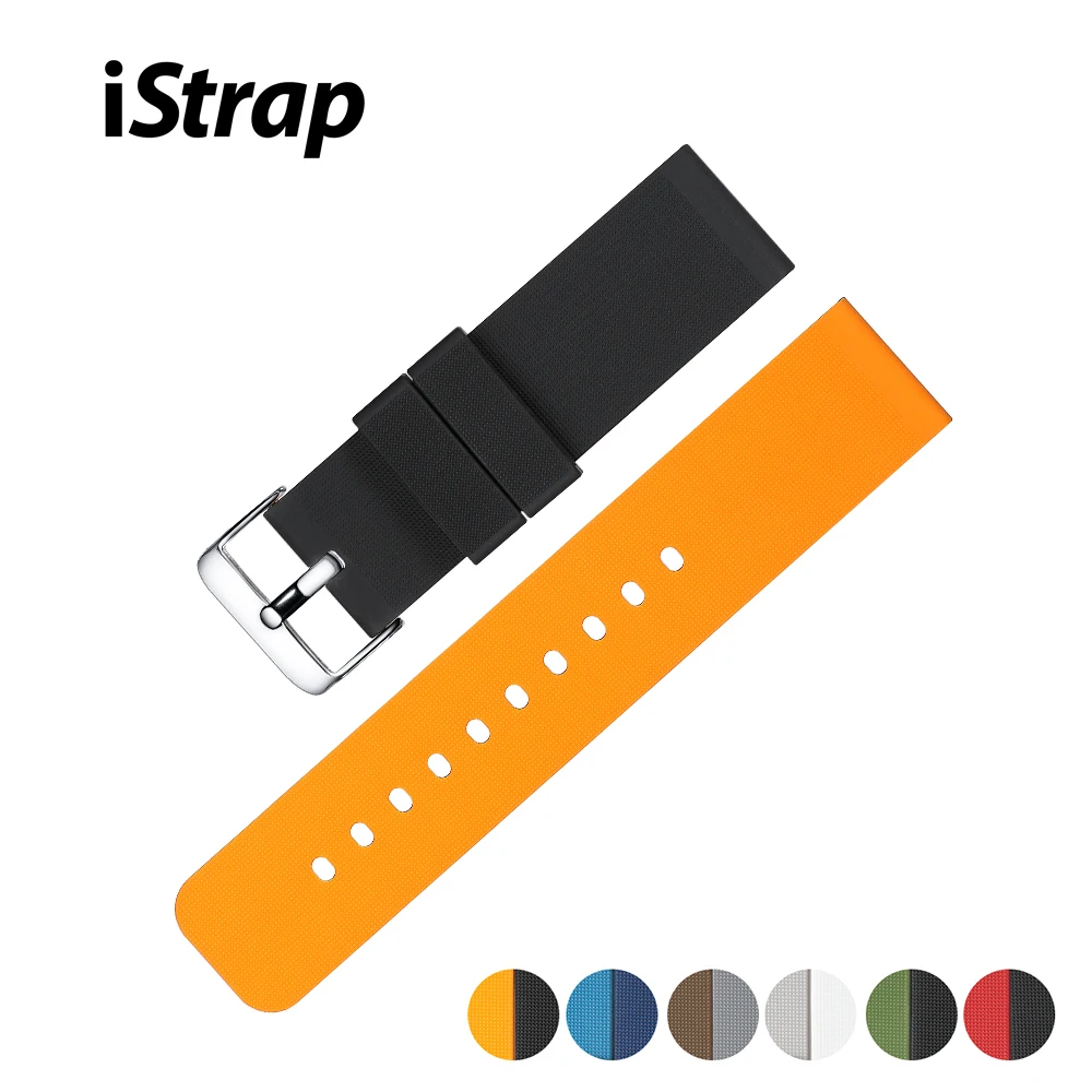 

iStrap Gear S2 Frontier band for Samsung Galaxy watch 46mm 42mm strap 22mm 20mm Silicone watchband Bracelet Huawei watch GT