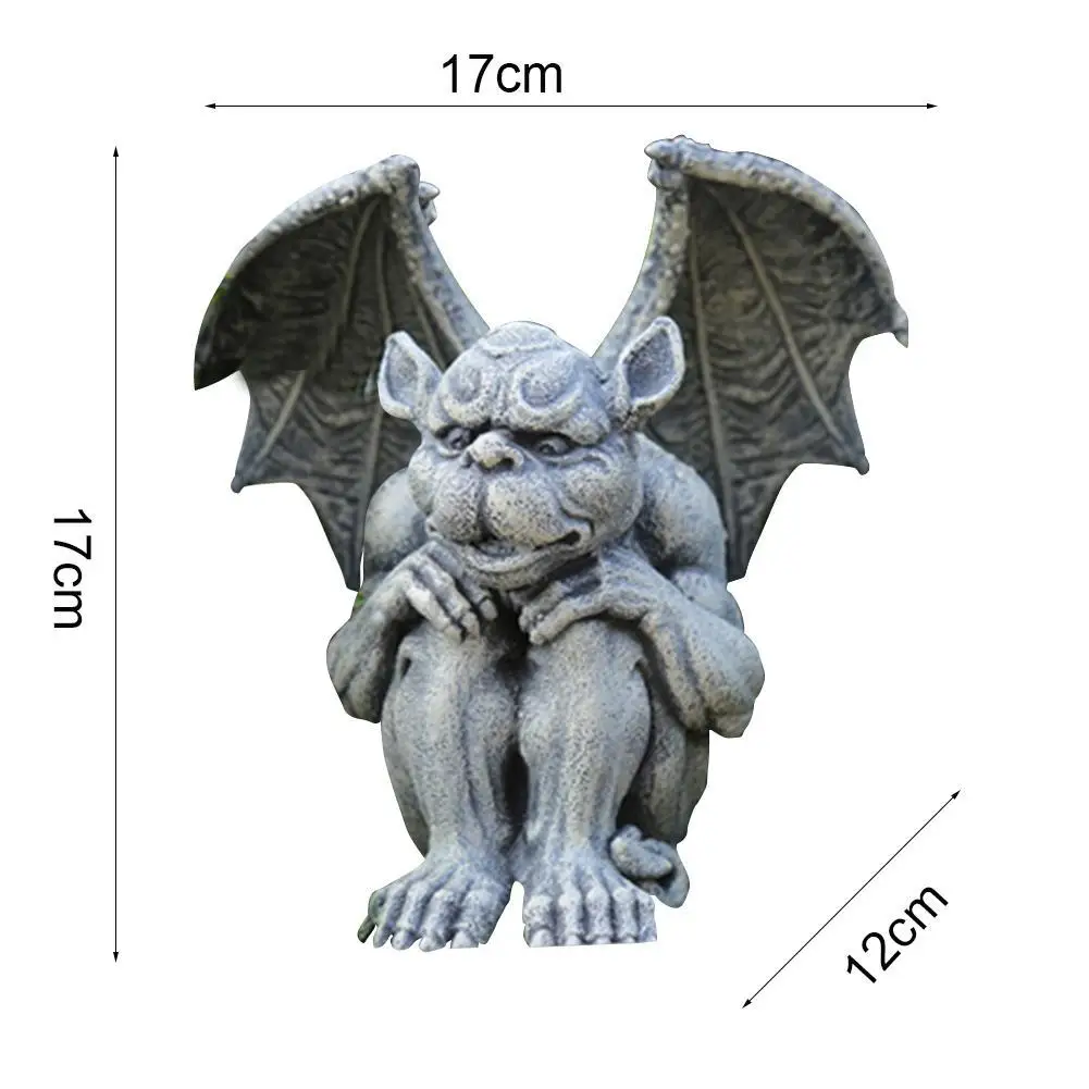 

1pcs Devil Resin Statue Garden Courtyard Decoration Crafts Ornaments Creative Funny Gardening Supplies