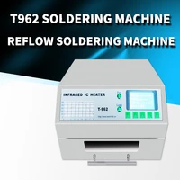 newest version puhui t 962 infrared ic heater t962 desktop reflow solder oven bga smd smt rework station t 962 reflow wave oven