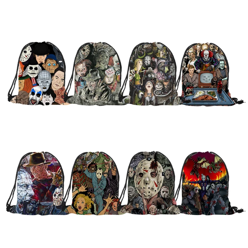 Опасаясь персонажа из фильма Чаки Джейсон Фредди коллаж авоська Для женщин