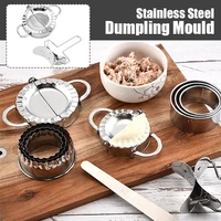stainless steel dumpling maker manual dumpling mold empanada press jiaozi dough press cutter dumpling mould kitchen tools