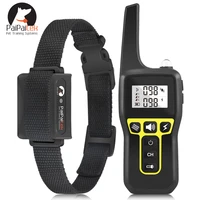 1000m range receiver training collar electric shock vibration sound bark 3 mode rechargeable waterproof collar for all dog