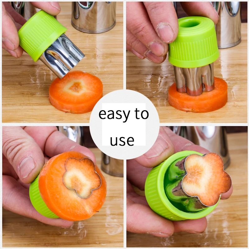 Нержавеющая сталь овощной и фруктовой резки плесень тиснение нож Детские