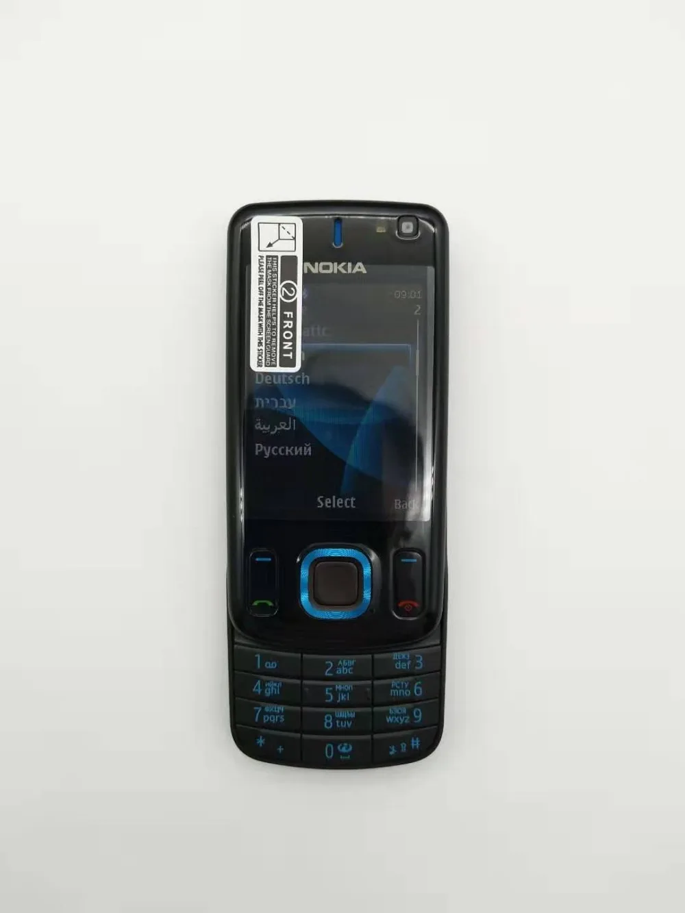 Восстановленный телефон Nokia 6600 слайд Восстановленный сотовый телефон черный цвет Восстановленный