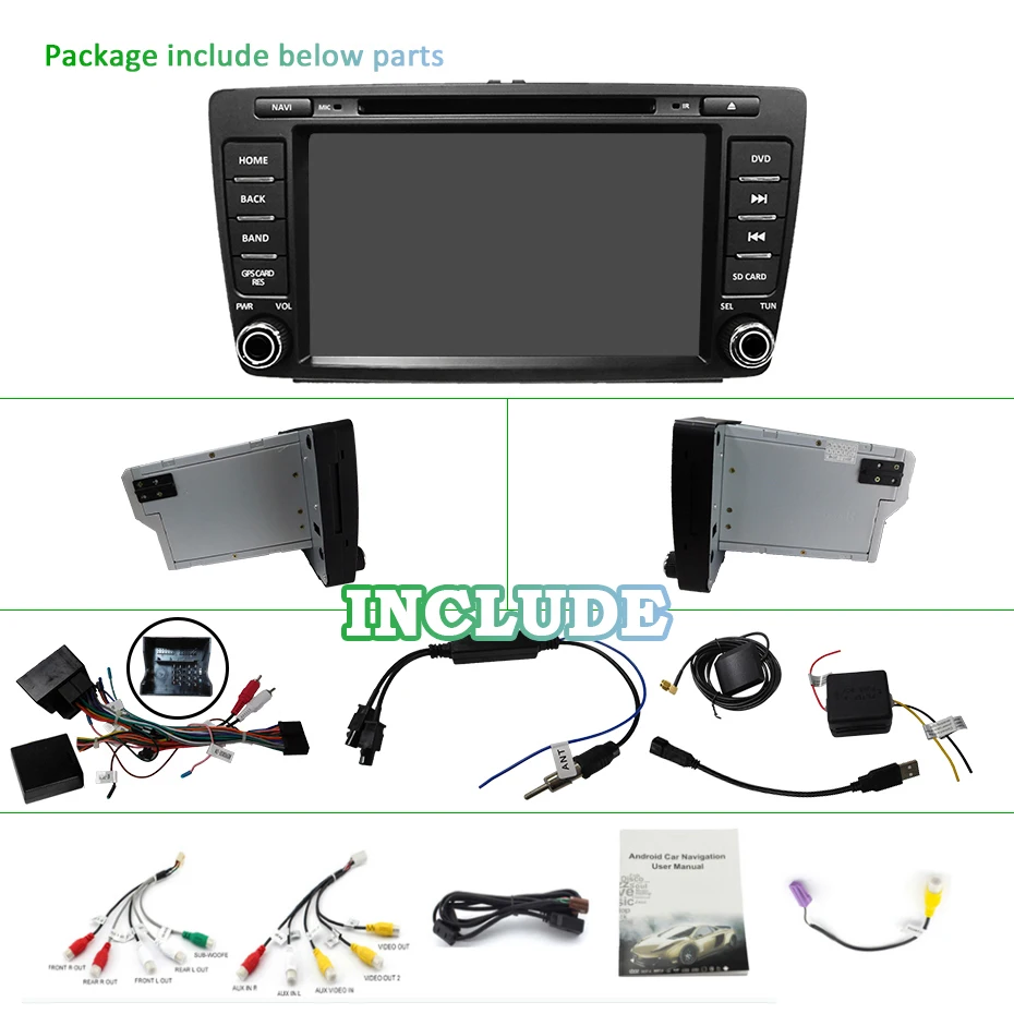4G+ 64G 8 CORE 2 Din Android 9,0 автомобильный dvd мультимедийный плеер gps Авторадио для SKODA Octavia 2009-2013 автомобильный Радио wifi DVR obd2 DSP