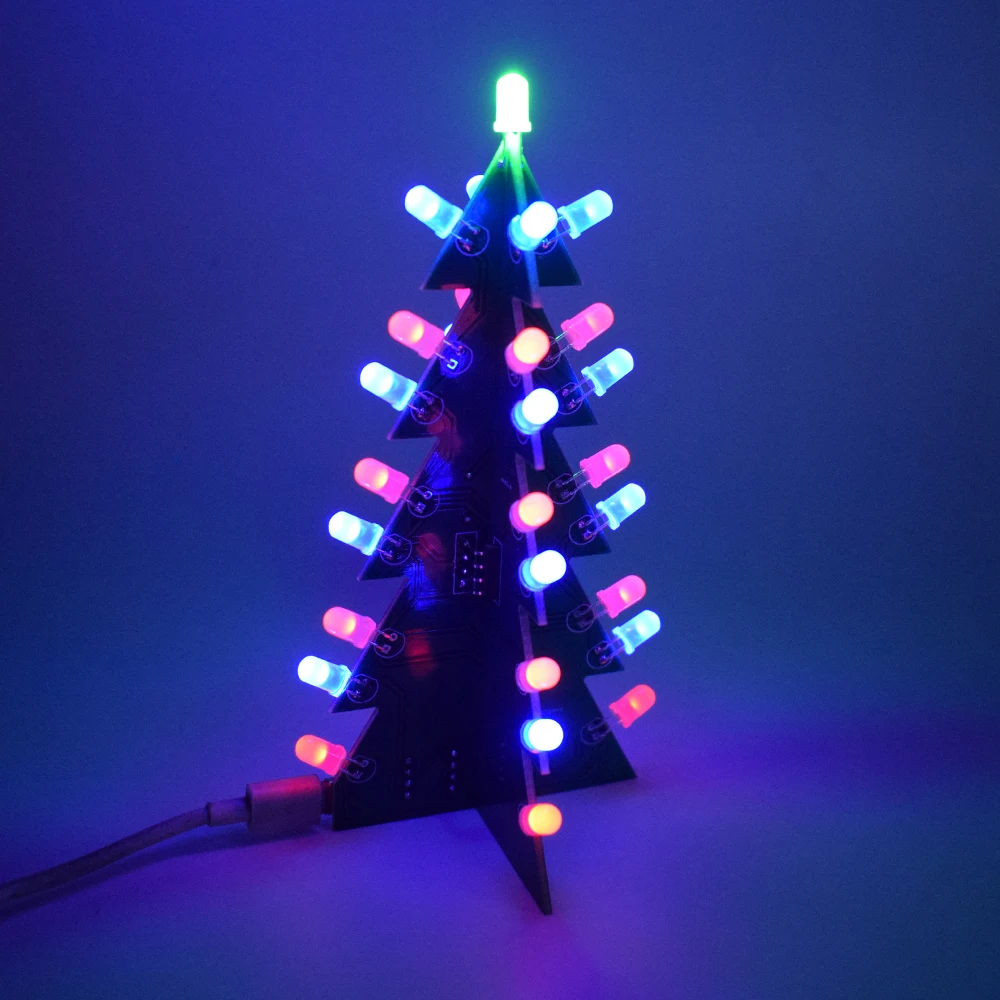 DIY звезда мигающий 3D светодиодный светильник украшение Рождественская елка