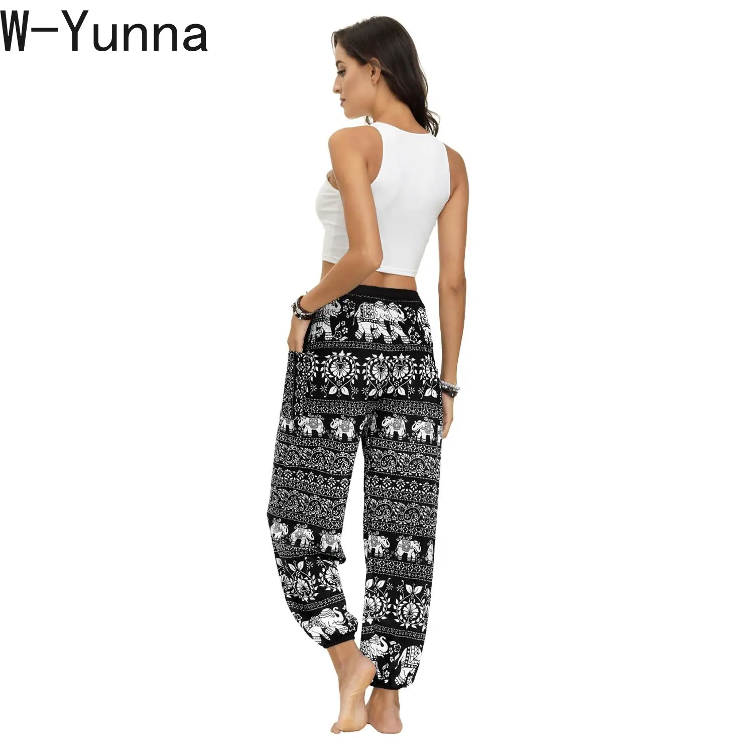 Женские свободные шаровары W-Yunna летние спортивные штаны в стиле Харадзюку с