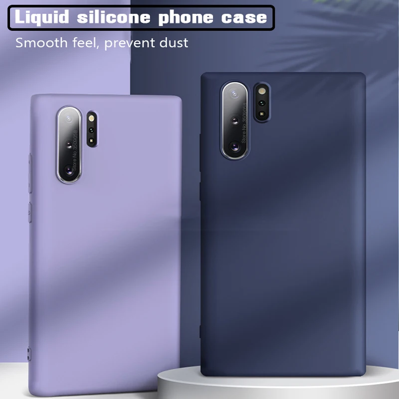 Note10 чехол жидкий мягкий, силиконовый, из ТПУ чехол для samsung Galaxy Note 10 Plus Note10Plus Note10+ Not 10 Plus 10+ Coque Fundas