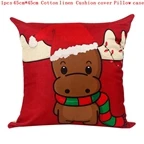 style 21 QIFU Merry Christmas Наволочка украшения Рождественские украшения для дома Navidad Natal Noel новогодние подарки - Цвет: style 21