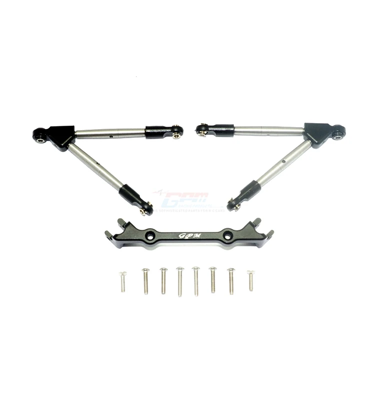 Передние и задние зубья из алюминиевого сплава GPM TRAXXAS RUSLTLER 4X4 VXL + фиксированная