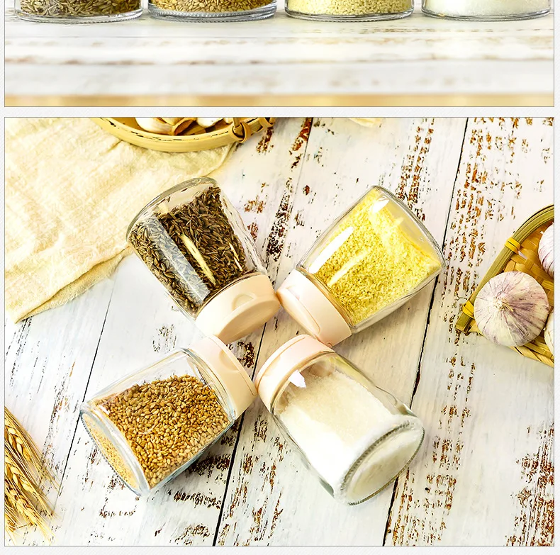Набор из 4 предметов креативная стеклянная бутылка для приправ банка барбекю
