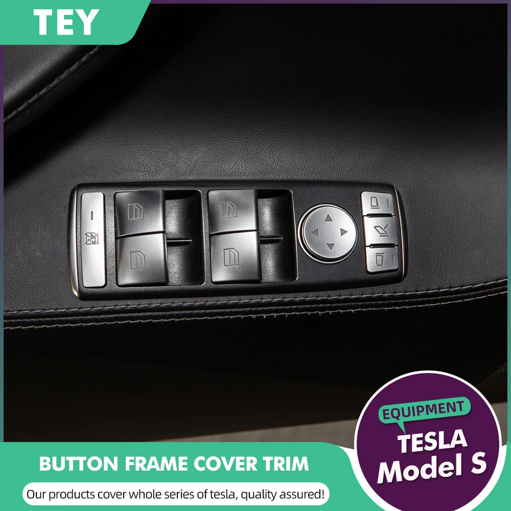 14 шт. для стеклоподъемника Tesla Model X S 2016 2020 в серебристом стиле с кнопками Обложка